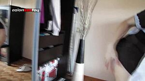 getting ready for hardcore cosplay party do you like my naughty look in uniform