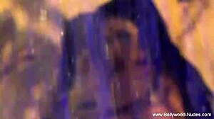 indian lady participates in powerful ritual session