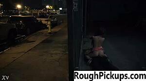 Teen 18+ gets picked up on street for intense fucking in wild sex encounter