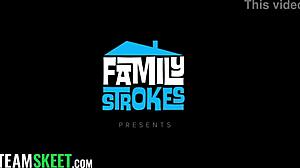 Step sisters exclusive family network feature with teen deepthroat and blonde brunette action 😏