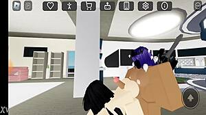 futa bbc fucks white girl in roblox