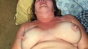 Pissing on the whore wife with big tits