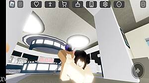 futa bbc fucks white girl in roblox