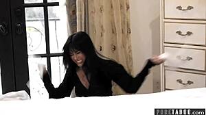 Pure Taboo EMBER SNOW Will FUCK Literally ANYONE. She's down for hardcore interracial blowjob and cowgirl sex reality.