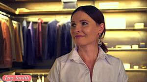Close Friend Jeny Smith Teasing In Clothing Store!