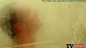 Horny Wife and Husband Indulge in Steamy Pre-Party Sex While Showering Together