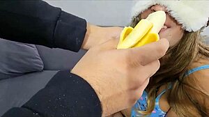 cogiendo shobrina with big cock creampie while husband watches interracial action