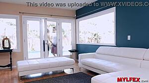 Mylfex - peeping the invidious next door milf with big tits anal blowjob deepthroat riding sideways