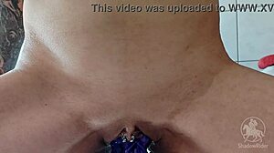 My BIG FANTASY DILDO In Naked Milf Pool Bath