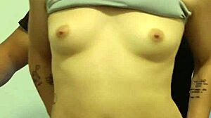 Blonde teen Elsa from Frozen hooks up with big black cock in public bathroom for outdoor cumshot.