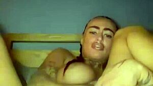 Thick titty scottish teen engages in solo anal assfucking play