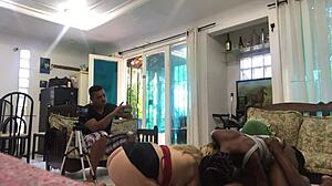 Threesome with C Odara Melissa Aleczander Latina Milf Interracial MFF