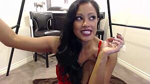 Milf in lingerie dildo fucks herself to pleasure