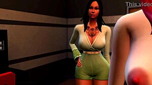 Naturally busty pornstar Bree Olson fucks until cumshot in mouth