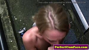 pigtail student gets facial for better grades