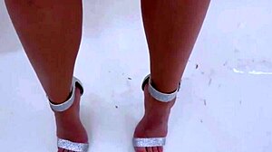 Captivating sexy brunette teen 18+ swallows cum after pov fucking at modeling audition