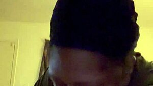 fat babe gives blowjob to giant cock on bed