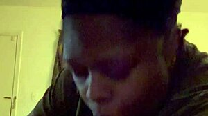 fat babe gives blowjob to giant cock on bed