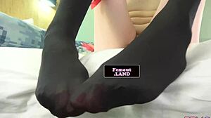 Shemale amateur tugs and strokes her cock in first time solo masturbation fetish.