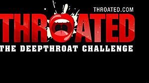 receiving a corpulent dick in her mouth for deepthroat blowjob and tight pussy fucking