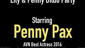 hot redhead penny pax and lily labeau eat sweet wet pussy