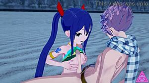 Fairy Tail adventure with Wendi and Natsu unfolds