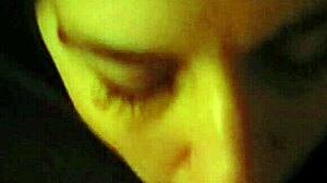 My girlfriend teases me with deepthroat and choking