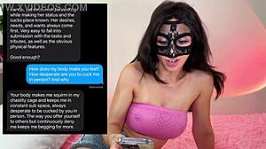He becomes her cumslut boyfriend with jerk off instructions schedule. Femdom pov unfolds for slut girlfriend.