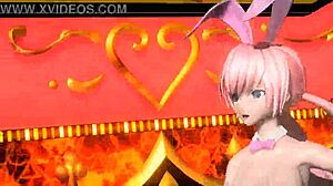 i love megurine luka in her nude bunny costume for blackjack project diva