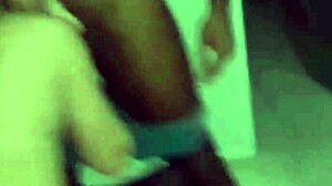 I was fucked by a big black cock in the gloryhole while my old cuckold husband watched.