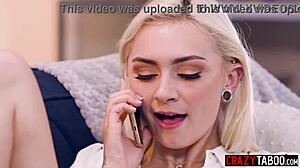 Sexy Blonde Babysitter Caught Jerking Off Feels Intense Emotions During Hardcore Fucking