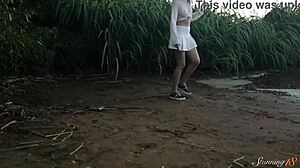 Teen Temptress Alice Flore Fingers Herself on Camping Day