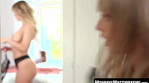 Cherie Deville's Stepmom Disciplines Lesbo Teen With Cunilingus And Masturbation