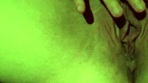 Watch this big pussy lips stretching close-up show