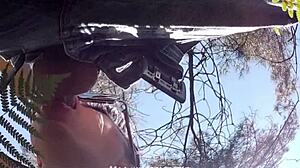 Backstage, I suprised cameraman with blowjob n deepthroat!