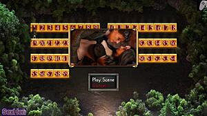 wet pussy creampie in hentai game blowjob