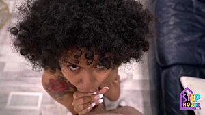 i love giving deepthroat sloppy blowjob to slutty latina with rough ass monster cock face fucking