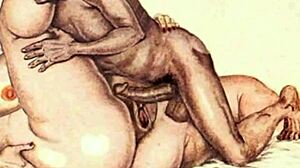 Vintage erotic art showcases timeless sensual beauty