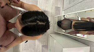 The student gave a good blowjob to her friend, ending with cum in his mouth.