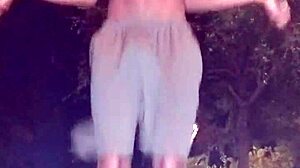 athletic teacher gets picked up during workout