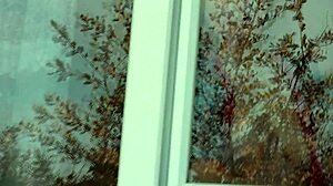 Taxi driver spots naked milf in stockings without panties washing apartment window