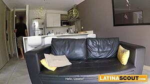 hot latina model takes deep anal and cums