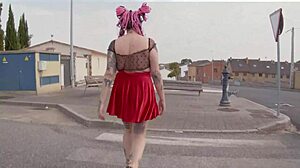 rebeca addams feels pleasure in casting blowjob