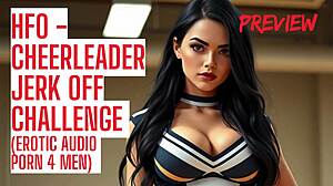 Cheerleader Makes You Cum Hard In Jerk Off Contest