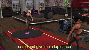 lap dance at the club