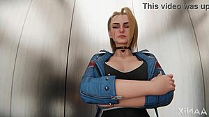 I begged a stranger for elevator ass action.