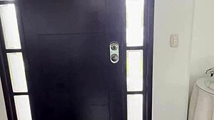 skinny girl gets fucked by boyfriend's friend while he's away