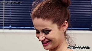 Peculiar Looker Feels Intense Cumshot Swallowing