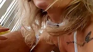 Cute Blonde Milf In Maid Outfit