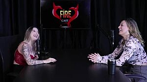 wanna try sheer red lingerie with angélica morango?